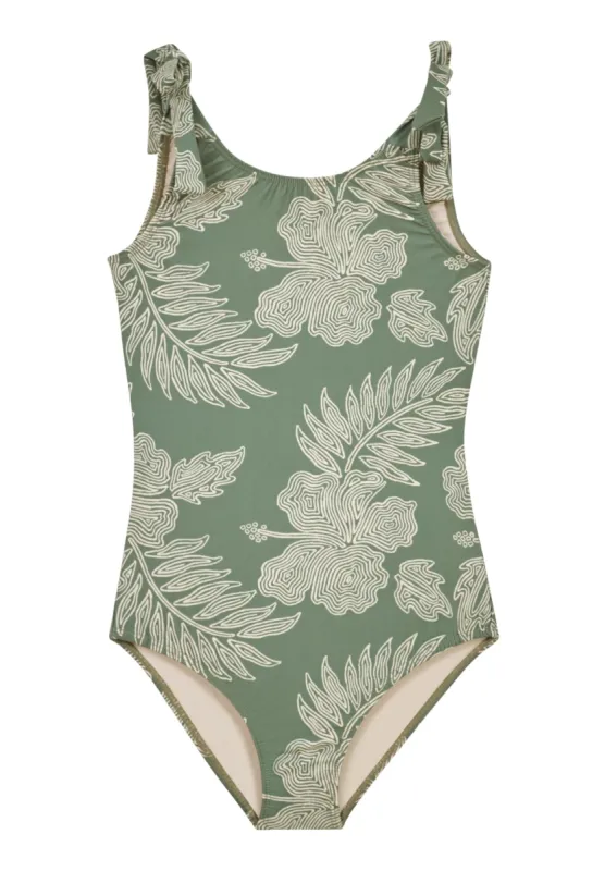 Little Britt Tie Strap One-Piece Swimsuit sold by Hermoza