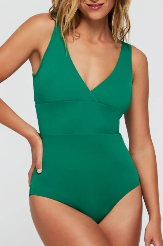 Noni V-Neck Sculpting One-Piece Swimsuit sold by Hermoza