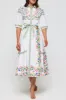 Francesca Collared Belted Maxi Dress sold by Hermoza