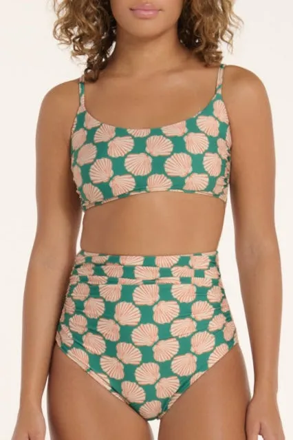 Andrea Scoop Neck Bikini Top in Green sold by Hermoza