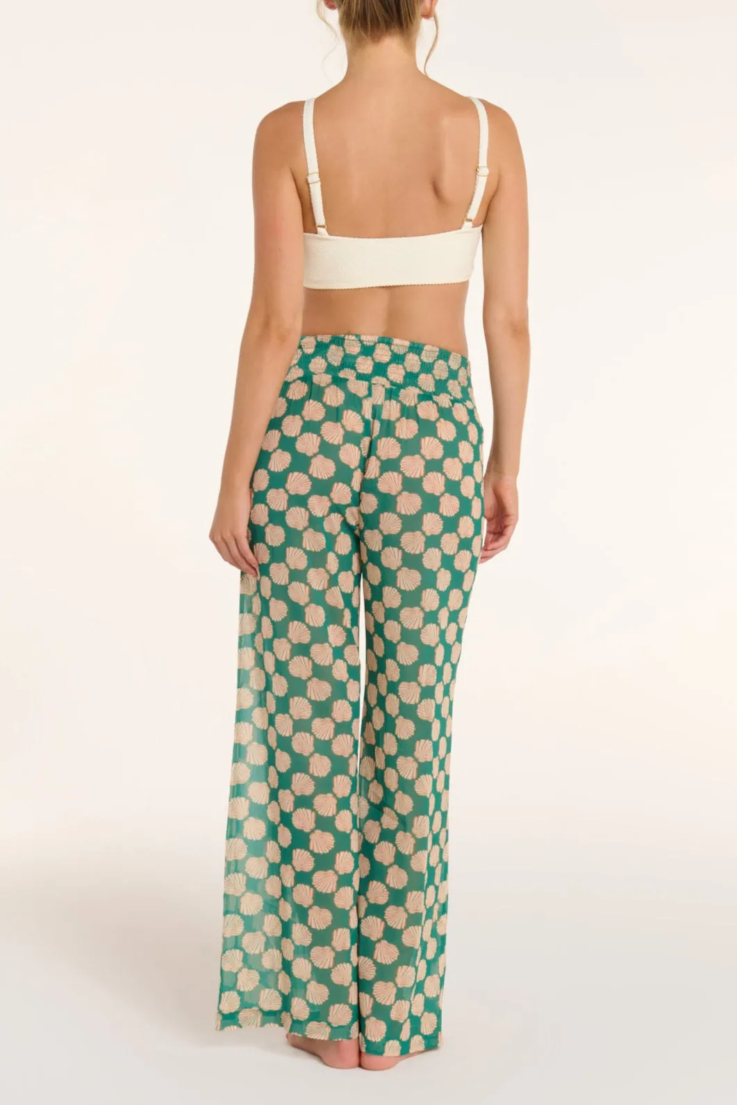 Nora High-waisted Pants Cover-up in Green sold by Hermoza product image thumbnail 3