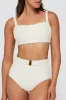 Lucia Square Neck Two-Piece Bikini Top sold by Hermoza