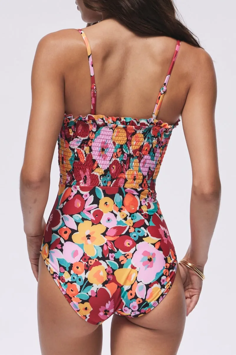 Carrie Smocked Bandeau One-Piece Swimsuit - FINAL SALE sold by Hermoza product image thumbnail 2