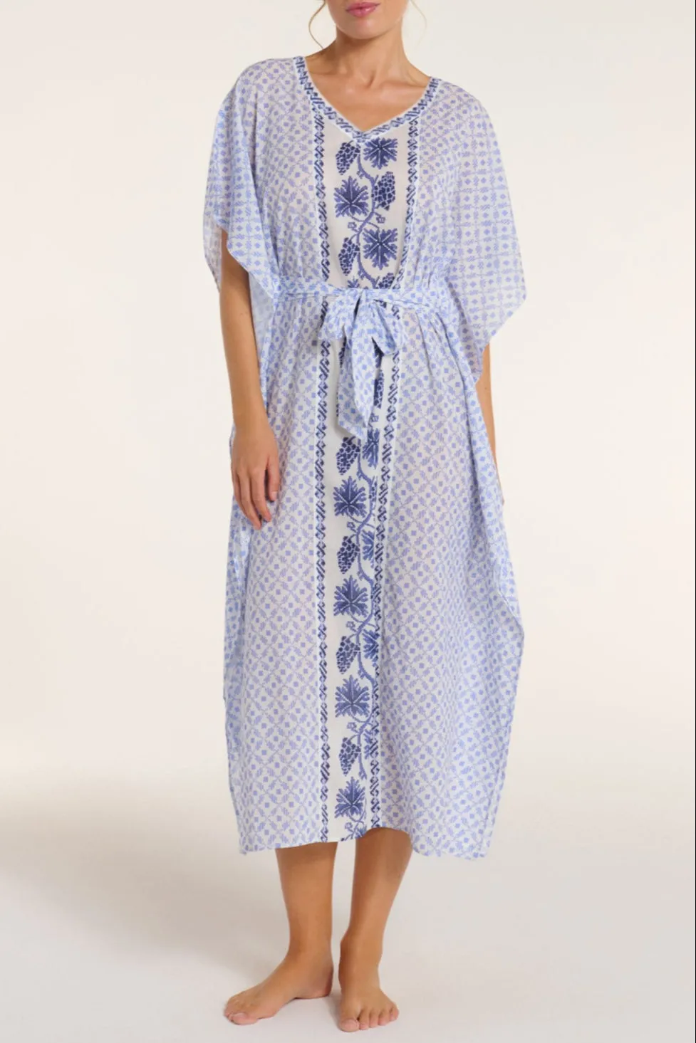 Carrie Caftan in Santorini Dots sold by Hermoza product image thumbnail 2