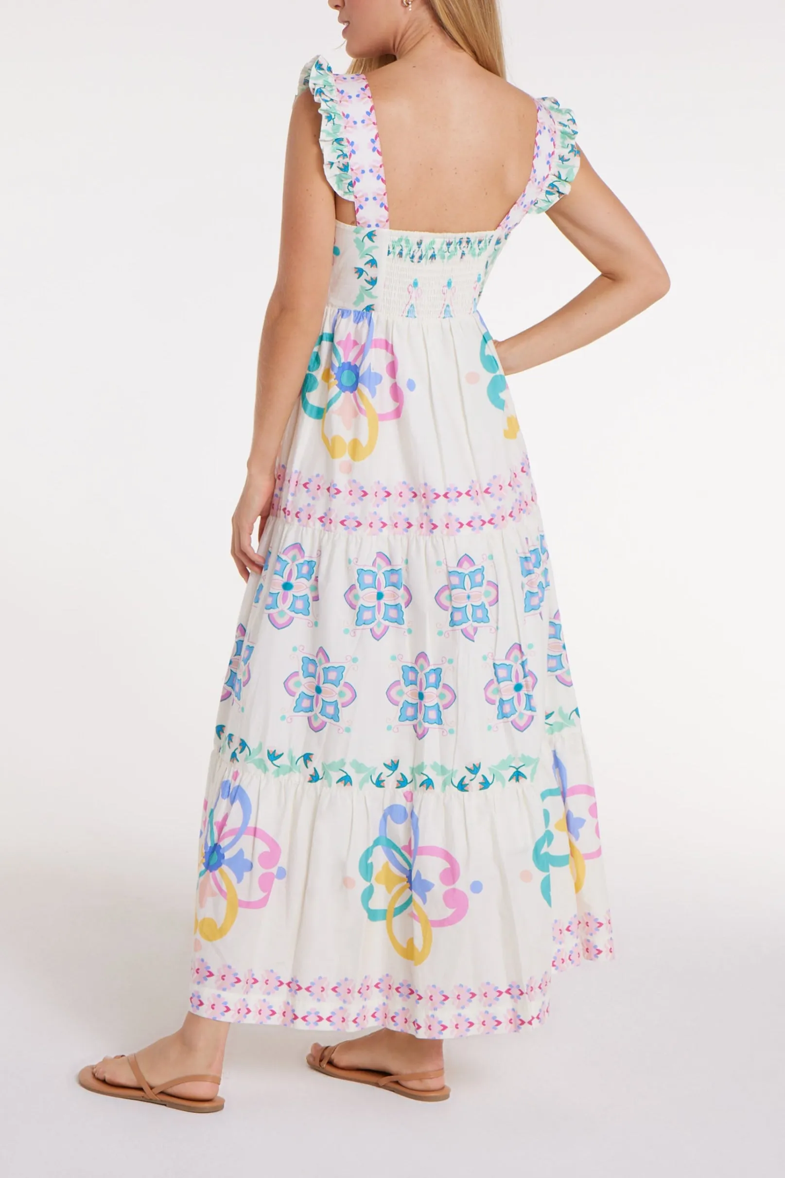 Olivia Maxi Dress in Graceful Garlands - FINAL SALE sold by Hermoza product image thumbnail 2