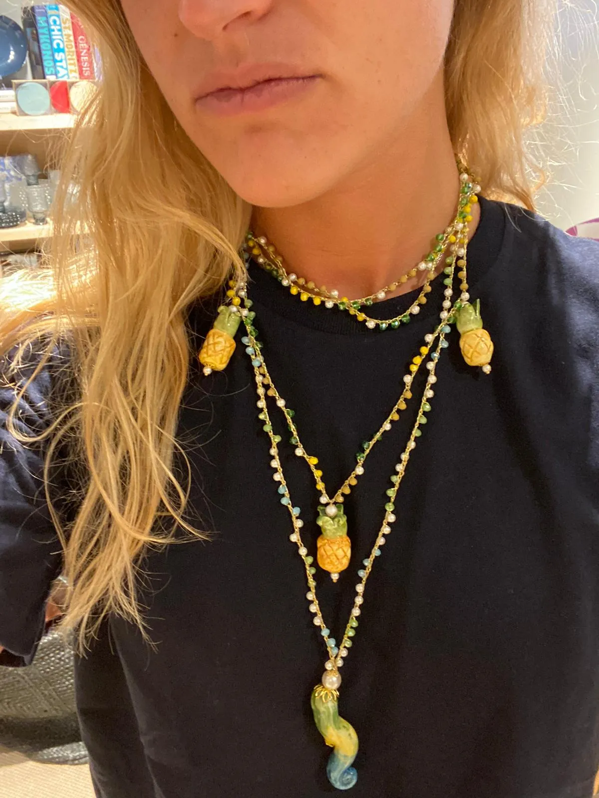 Triple Ananas Necklace by CASHFANA sold by Hermoza product image thumbnail 3