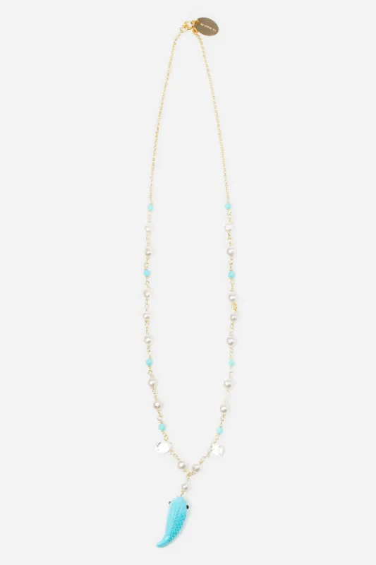 Pez Turquesa Necklace by CASHFANA sold by Hermoza