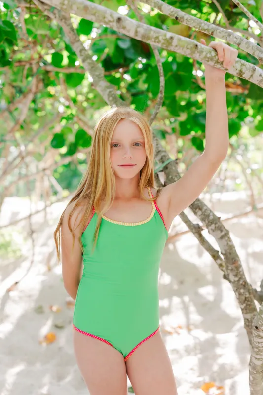 Marie Preteen One-piece Swimsuit in A Bright Side sold by Hermoza