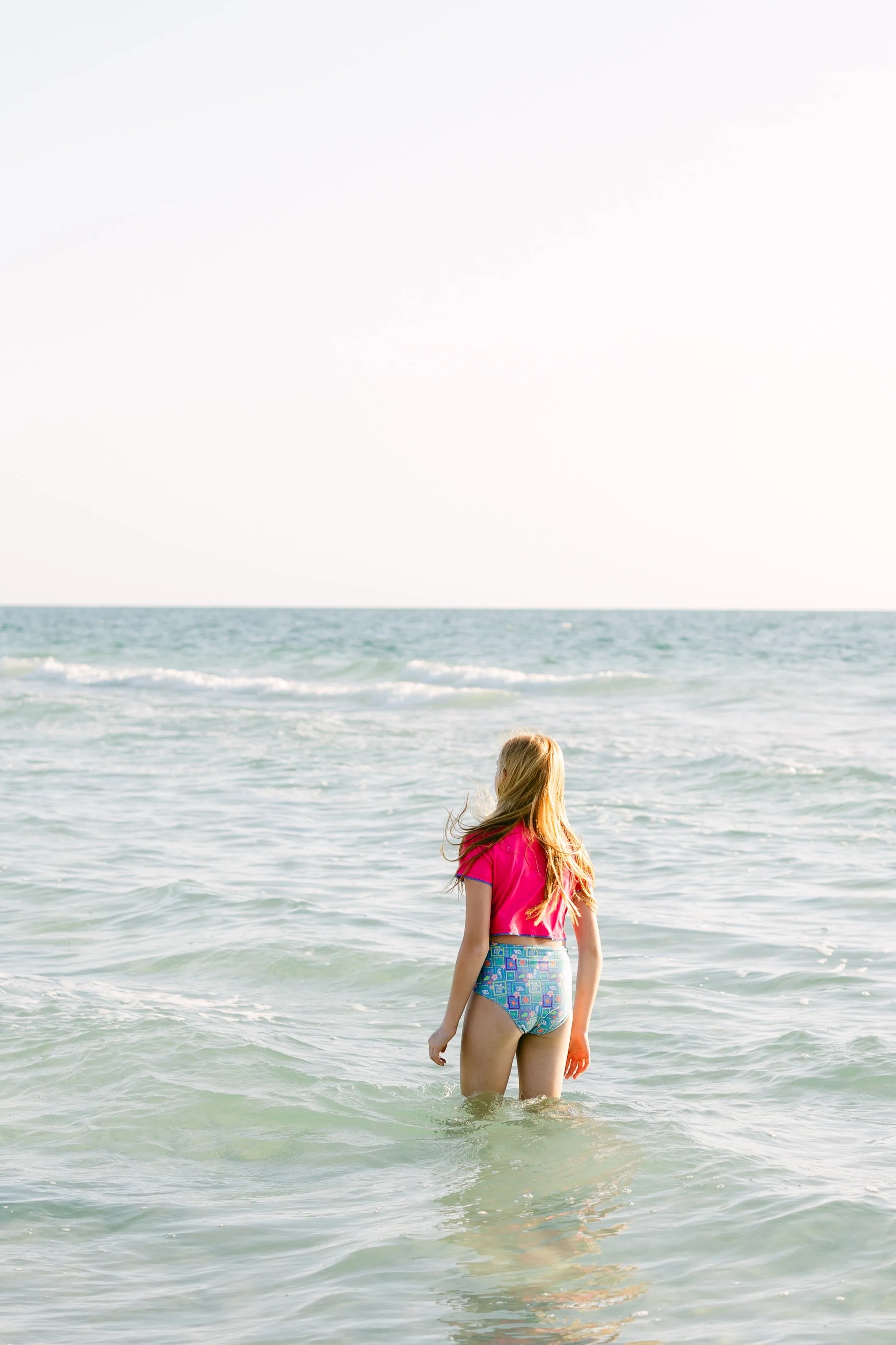 Clare Preteen Swim Rashguard in A Bright Side sold by Hermoza product image thumbnail 2