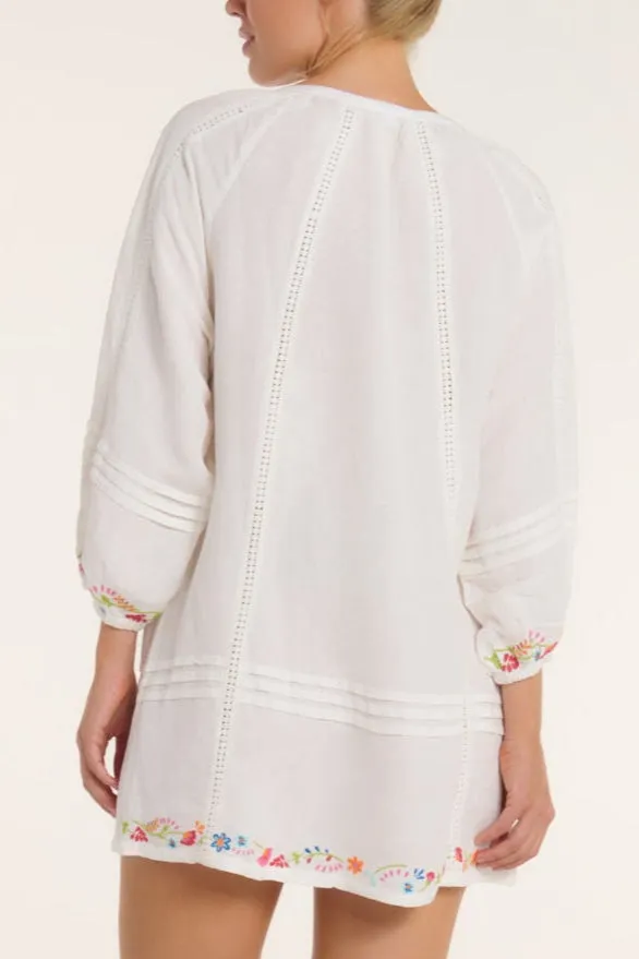 Phoebe Dress in Colorful Embroidery sold by Hermoza product image thumbnail 2