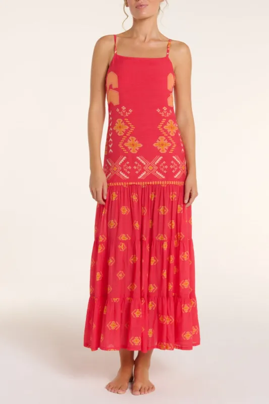 Poppy Dress in Tribal Gone West sold by Hermoza