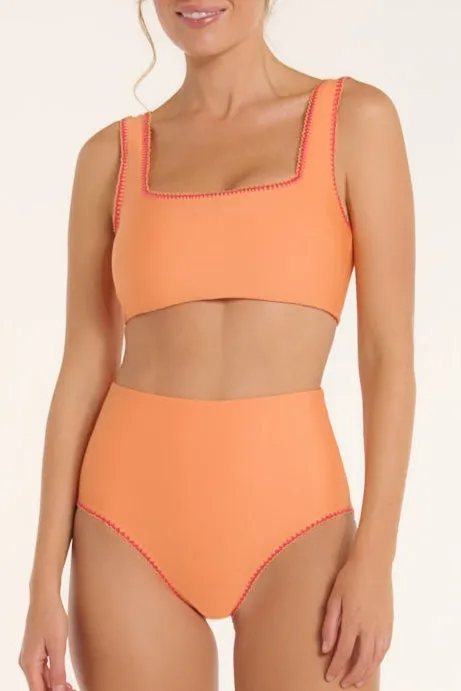 Carrie Revesible Top in Papaya sold by Hermoza