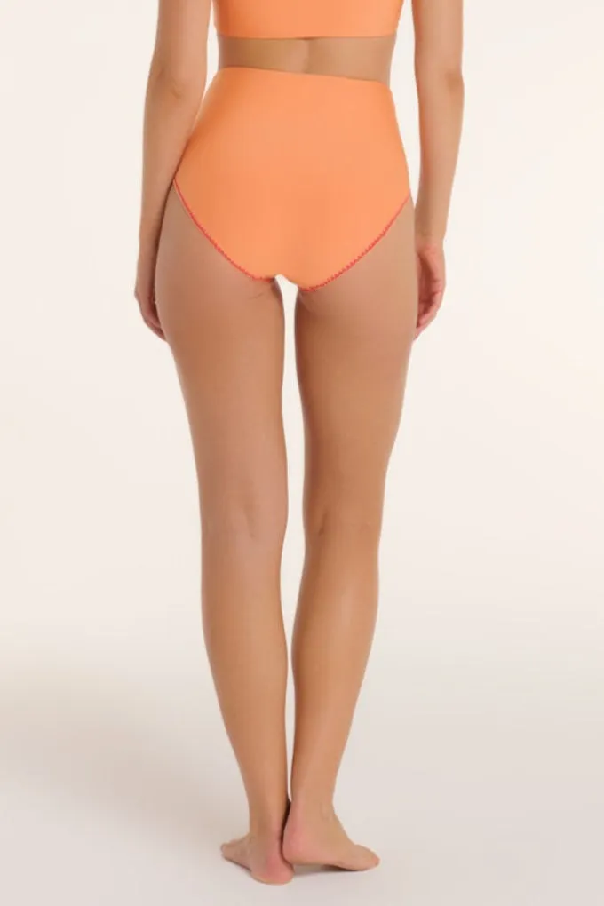 Vanessa Two-Piece High Waisted Reversible Swimsuit Bottom in Papaya - FINAL SALE sold by Hermoza product image thumbnail 3