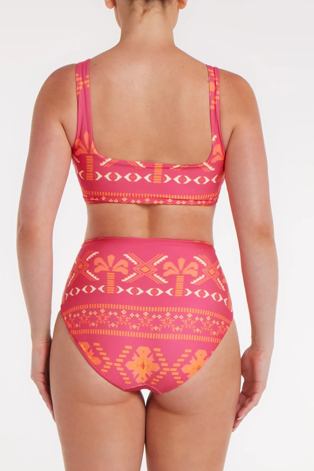 Maggie Square Neck Reversible Bikini Top in Tribal - FINAL SALE sold by Hermoza product image thumbnail 3