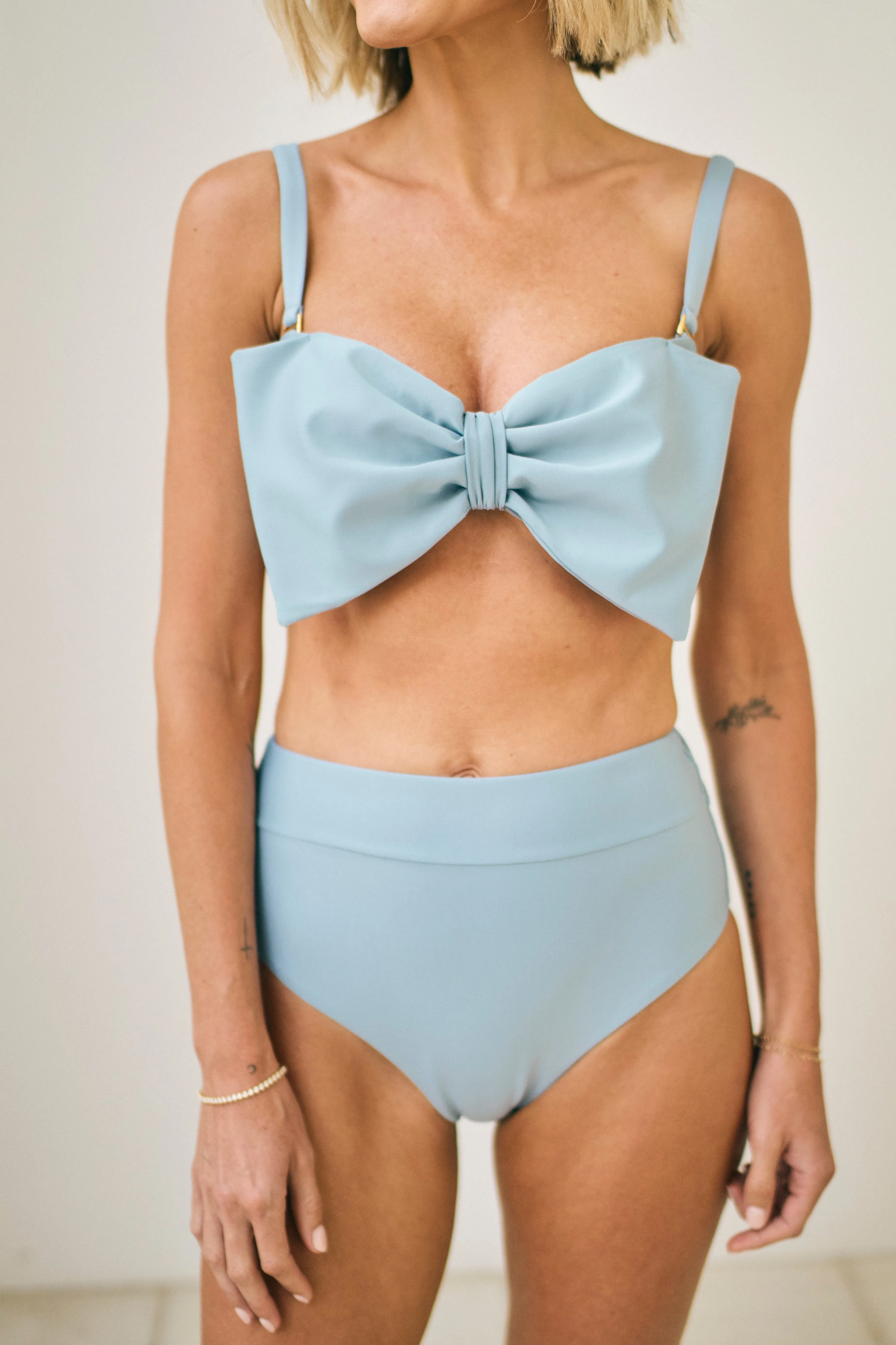 Hazel Bikini Top in Celestial Blue - FINAL SALE sold by Hermoza product image thumbnail 4