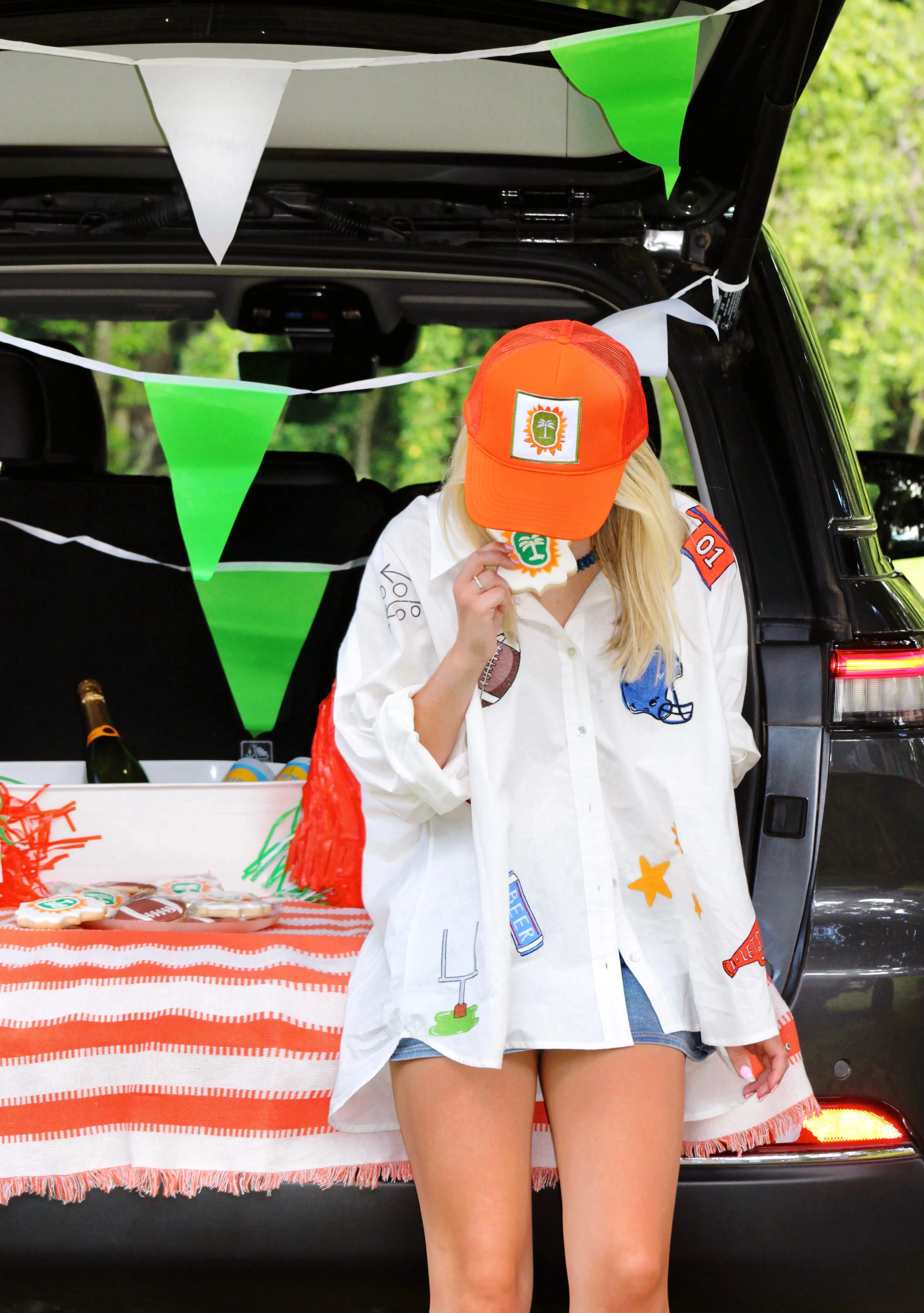 Gameday Oxford in Orange by TELA Mercantile sold by Hermoza product image thumbnail 2
