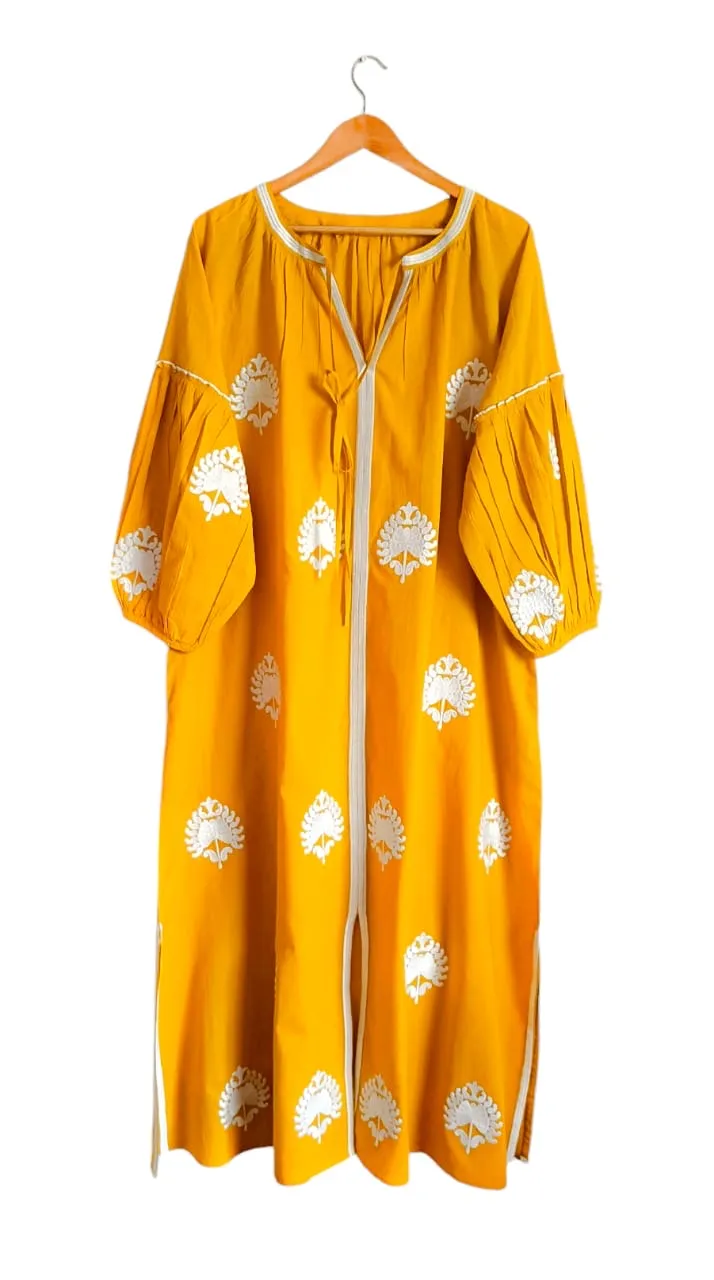 Mellow Yellow Caftan by TELA Mercantile sold by Hermoza product image thumbnail 4