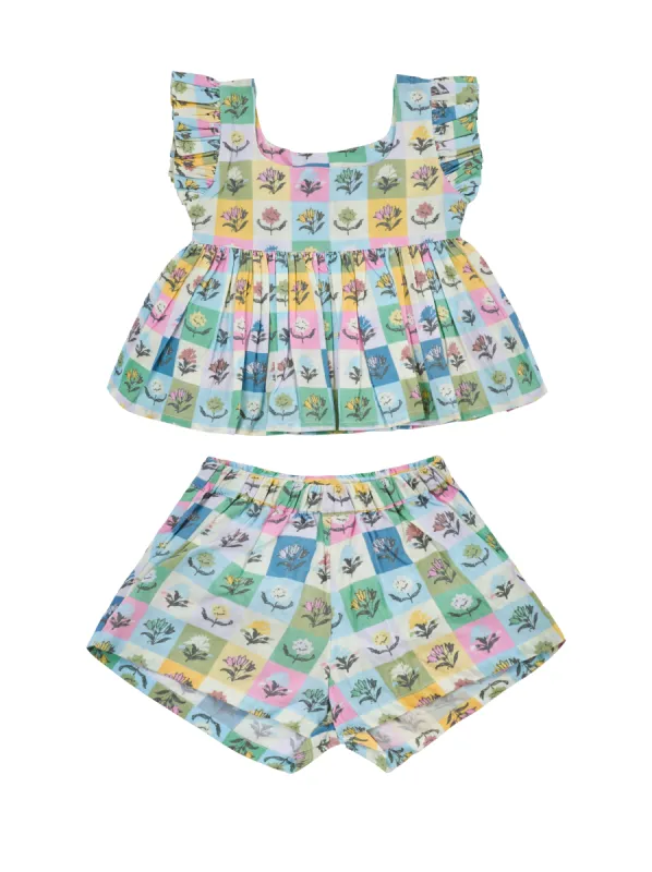 Little Daisy Two-Piece Dress in Floret- FINAL SALE sold by Hermoza