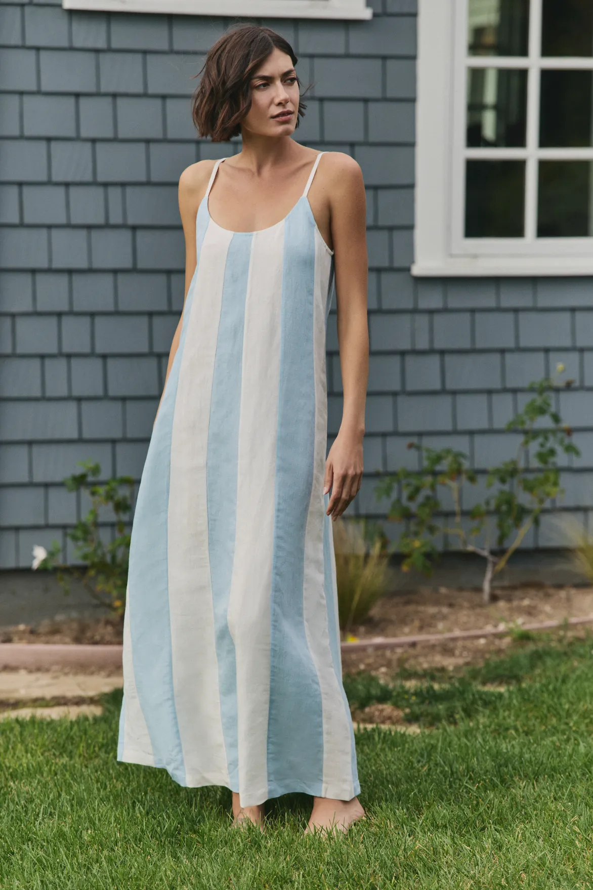 Grace Maxi Dress Cover-up in Powder Blue sold by Hermoza product image thumbnail 3