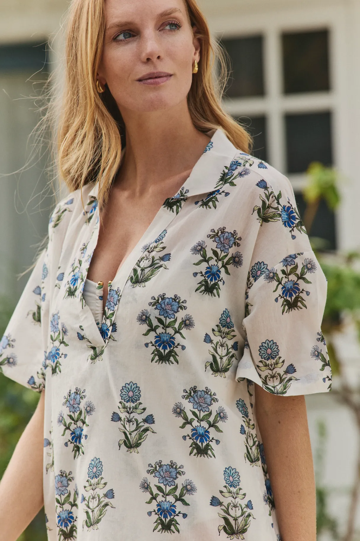 Tiffany Midi Caftan Cover-up in Party On Prairie sold by Hermoza product image thumbnail 3