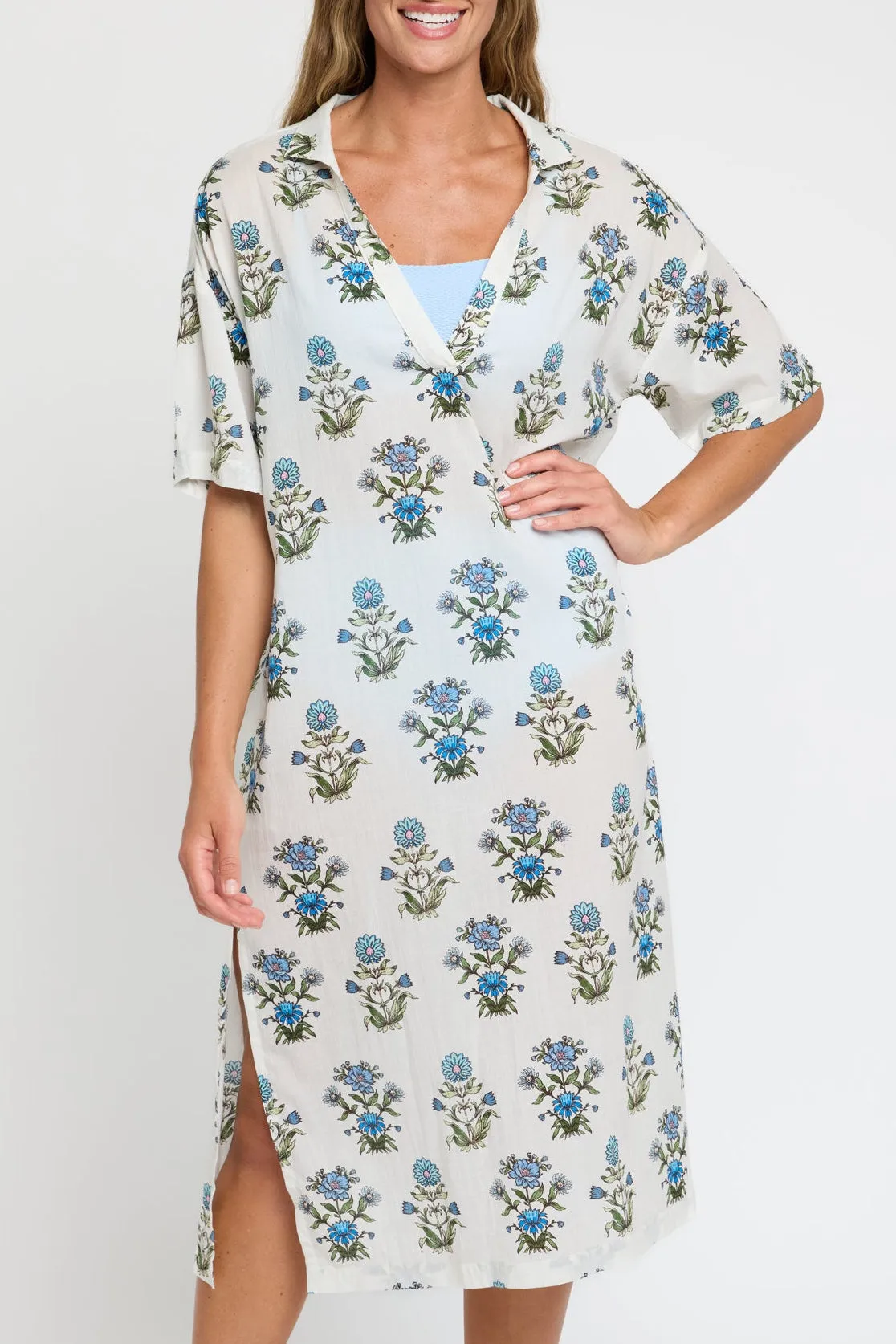 Tiffany Midi Caftan Cover-up in Party On Prairie sold by Hermoza product image thumbnail 4