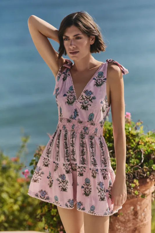 Jaclyn Mini Dress in A Moment In Time made by Hermoza