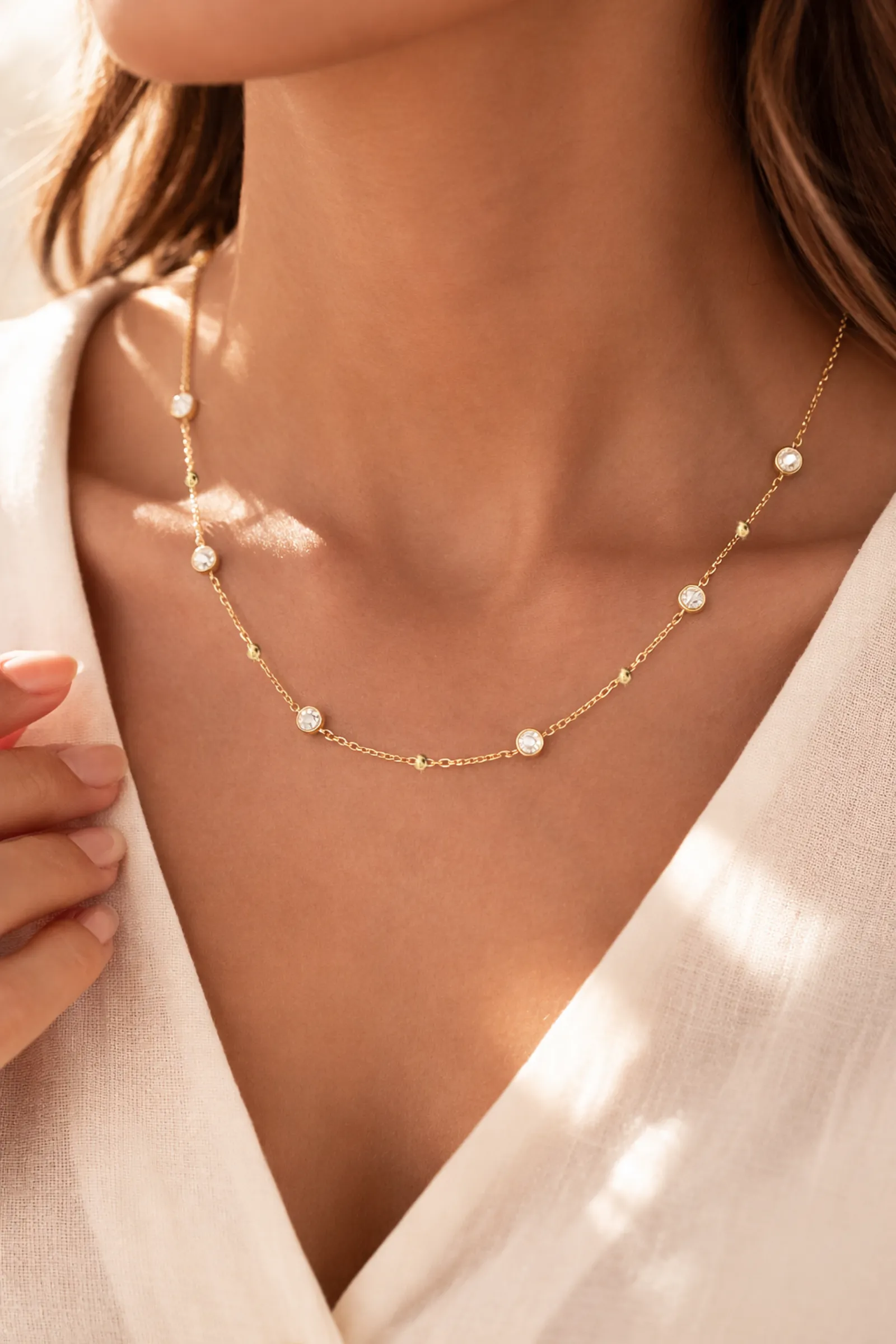 The Femme Lumière Necklace sold by Hermoza