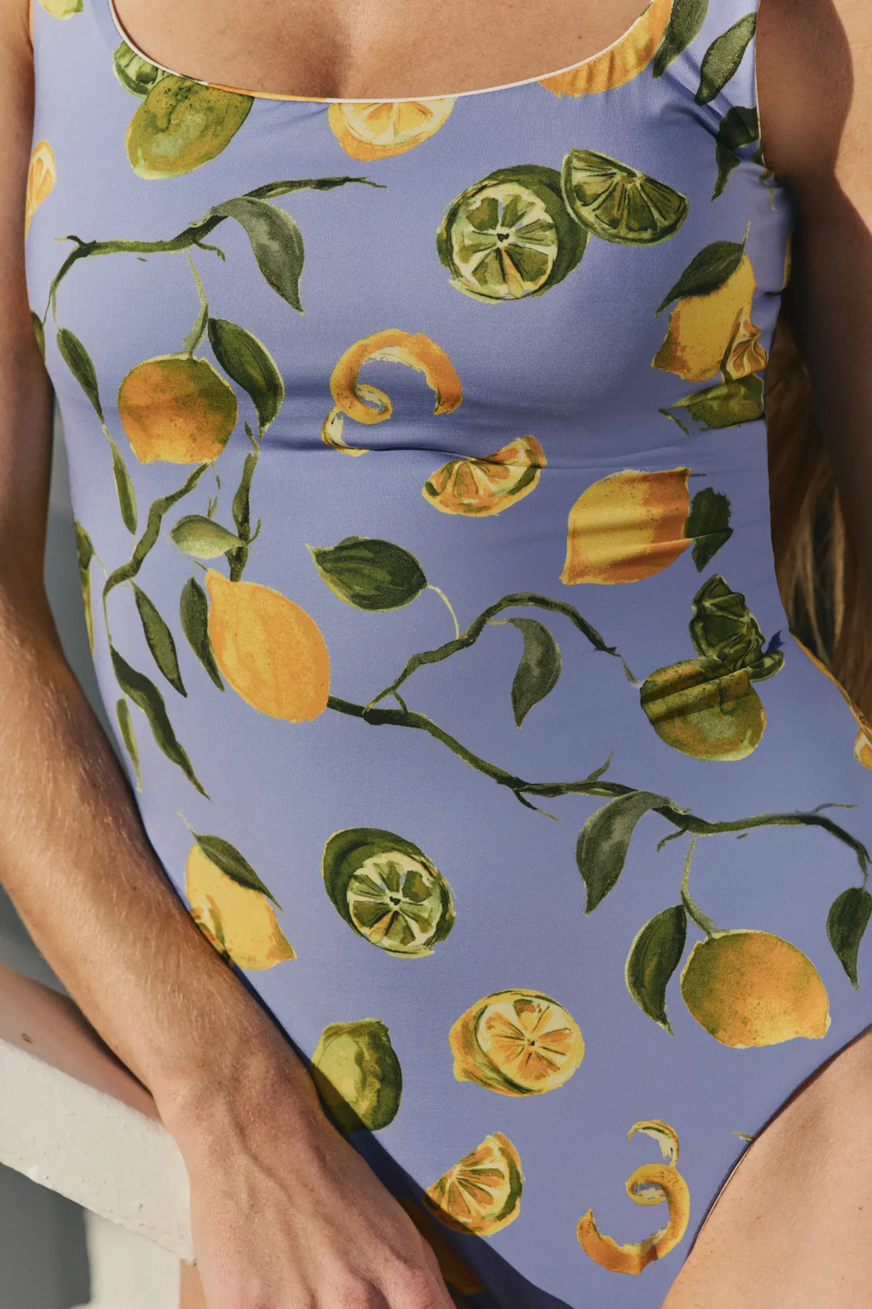 Janece Seamless Square Neck Reversible One-piece Swimsuit in Slice of Life sold by Hermoza product image thumbnail 3