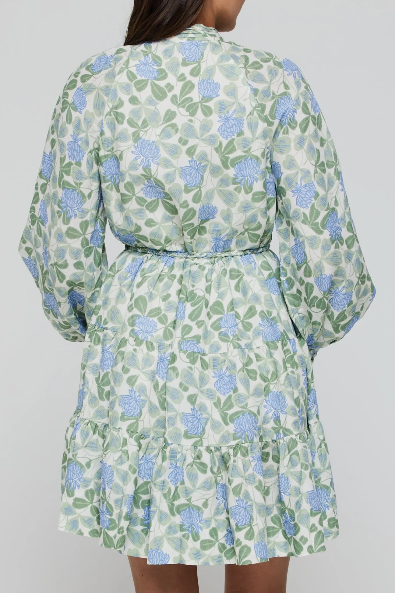 Louisa Tunic Belted Tie Mini Dress in Floral- FINAL SALE sold by Hermoza product image thumbnail 2