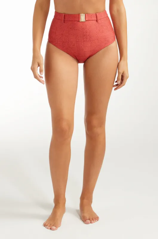 Lucia High Waisted Belted Two-Piece Bottom sold by Hermoza