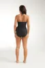 Genevieve High Halter Neck Sash Tie One-Piece Swimsuit sold by Hermoza