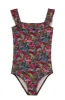 Little Sweet Pea Ruffle One-Piece Swimsuit in Indra- FINAL SALE sold by Hermoza