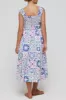 Valentina Sweetheart Midi Dress in Purple Tile FINAL SALE sold by Hermoza