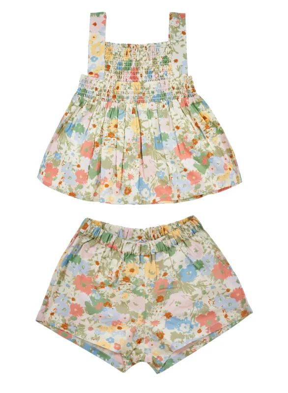 Little Bee Dress Set in Blooming- FINAL SALE sold by Hermoza