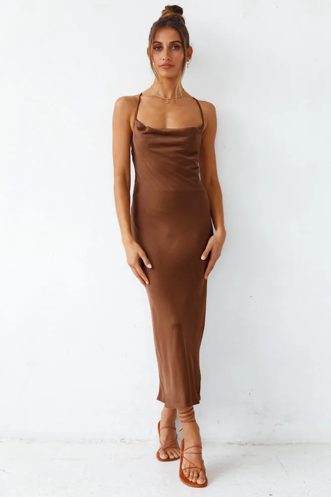 Sanctuary Maxi Dress Brown sold by Fortunate One