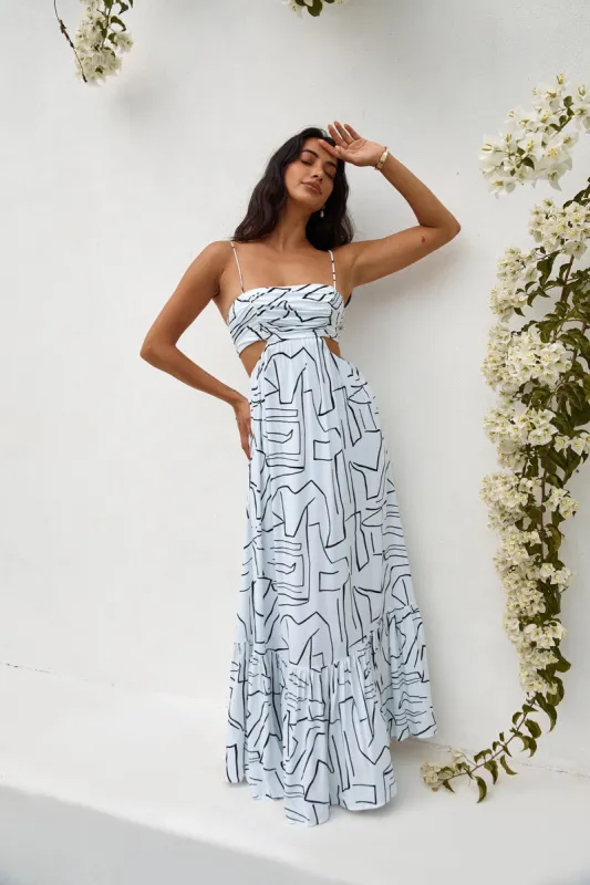 Times Have Changed Maxi Dress White sold by Fortunate One