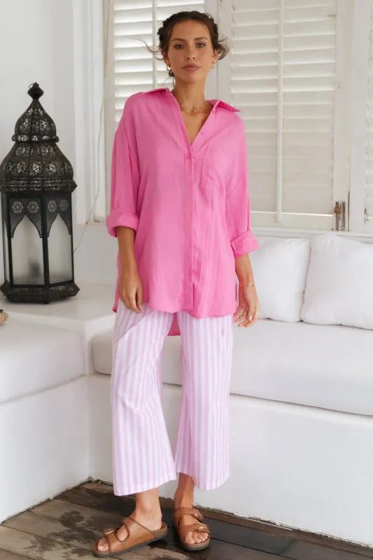 On The Flipside Pants Pink sold by Fortunate One