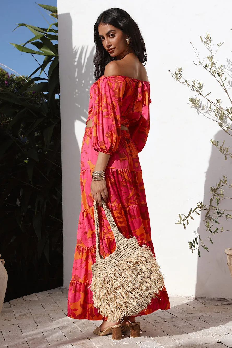 Adventures in Rome Maxi Dress Pink sold by Fortunate One product image thumbnail 4