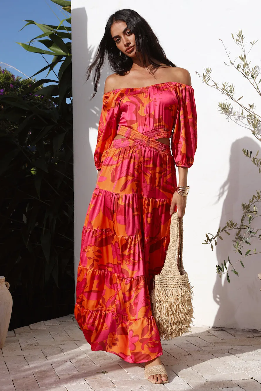 Adventures in Rome Maxi Dress Pink sold by Fortunate One product image thumbnail 2