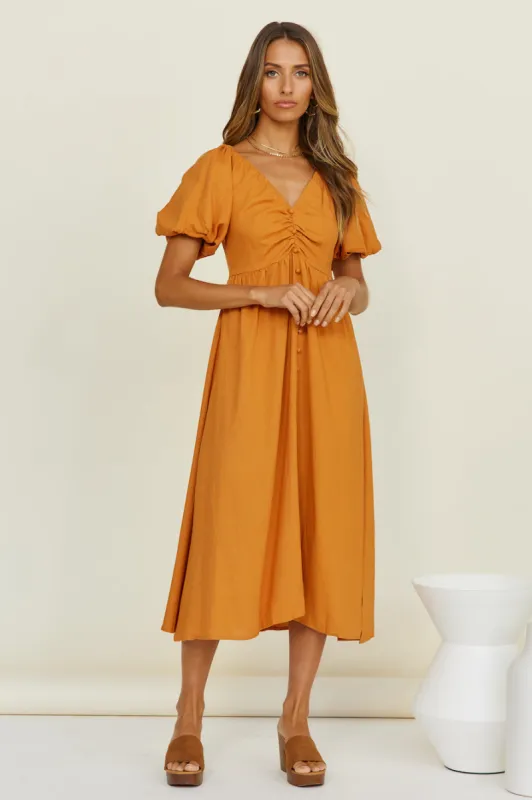 Sunlight Maxi Dress Tan sold by Fortunate One