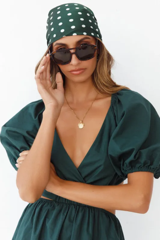 BANBÉ The Moss Sunglasses Havana Green sold by Fortunate One
