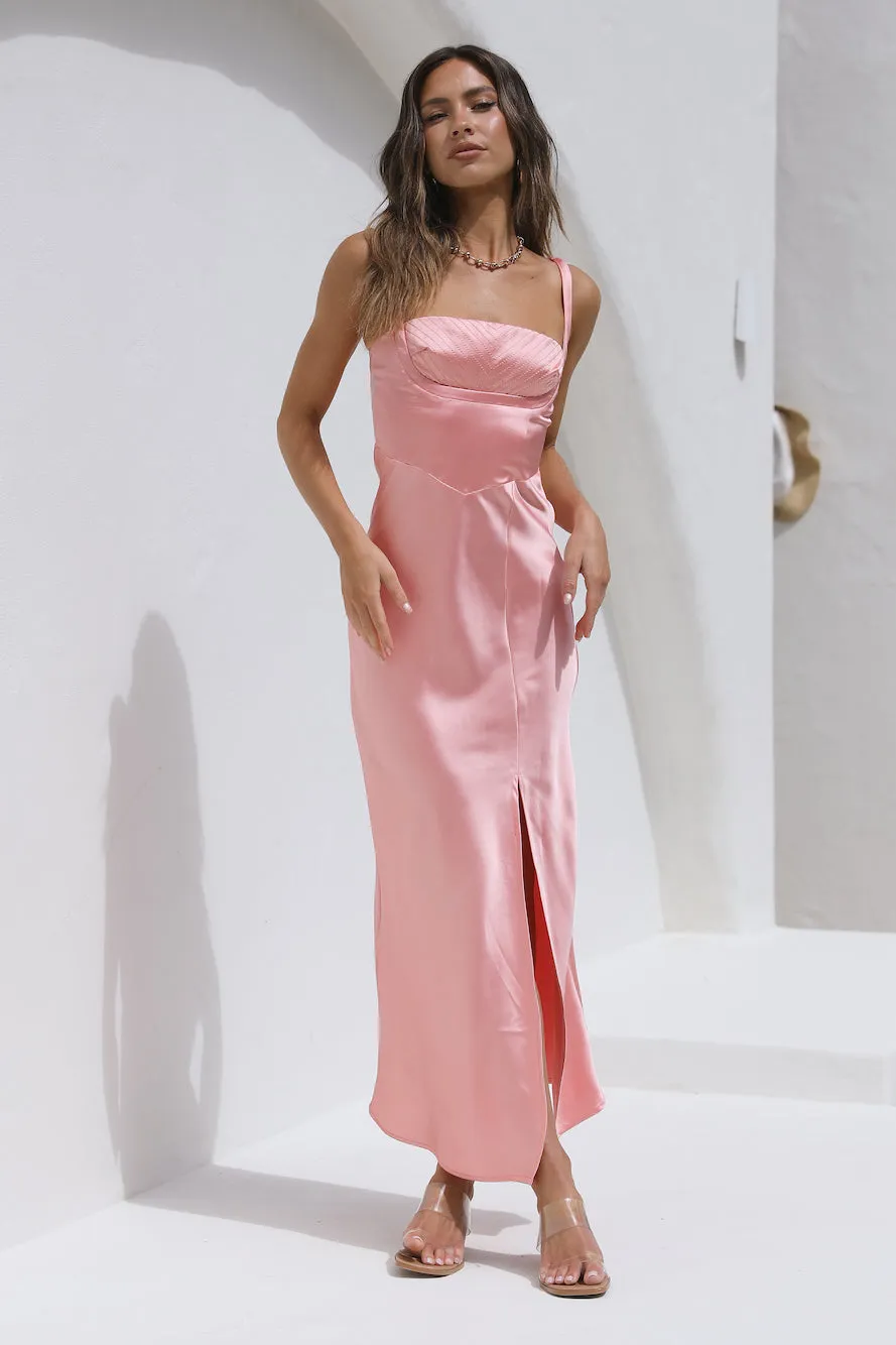 Late Nights Maxi Dress Pink sold by Fortunate One product image thumbnail 2