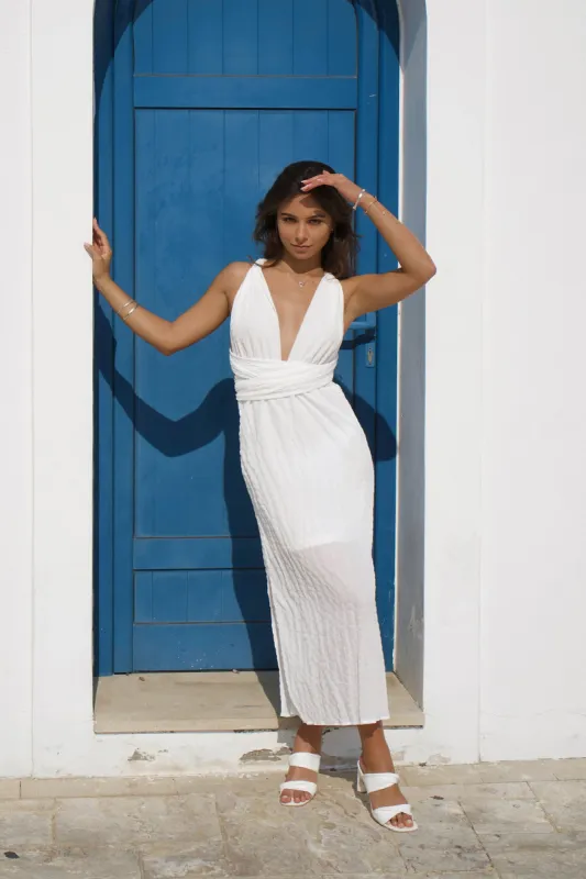 Marici Maxi Dress White sold by Fortunate One