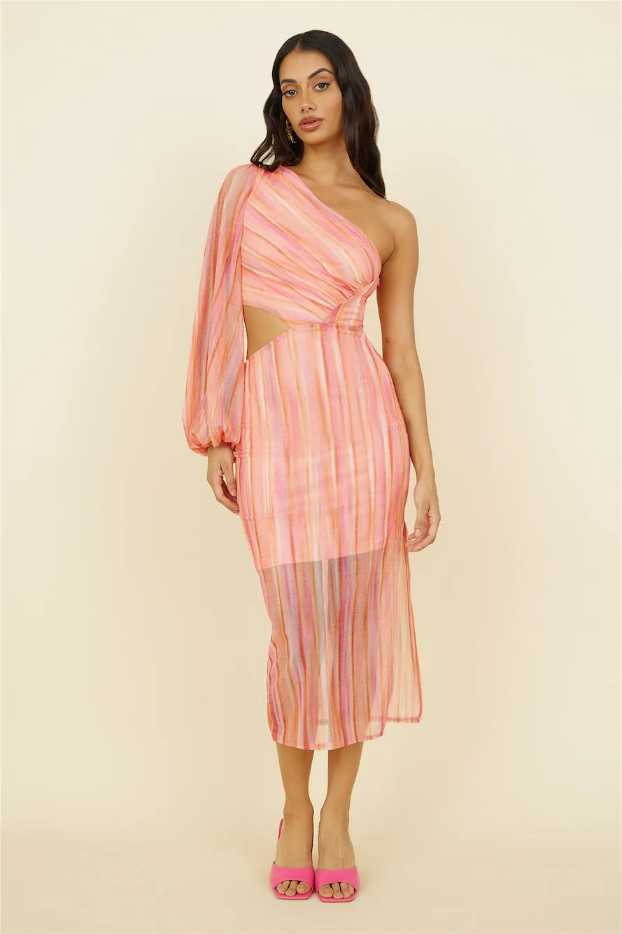 Getaway Car Midi Dress Pink sold by Fortunate One product image thumbnail 2
