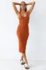 Glamour World Maxi Dress Tan sold by Fortunate One