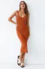 Glamour World Maxi Dress Tan sold by Fortunate One