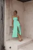 HELLO MOLLY Girls On Vacay Maxi Dress Green sold by Fortunate One