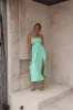 HELLO MOLLY Girls On Vacay Maxi Dress Green sold by Fortunate One