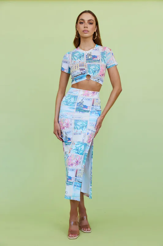 Caught On Film Maxi Skirt Multi sold by Fortunate One