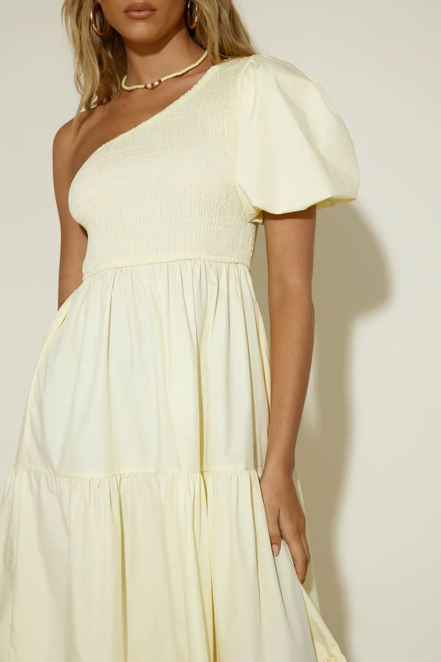 Strawberry Daiquiri Maxi Dress Yellow sold by Fortunate One product image thumbnail 5